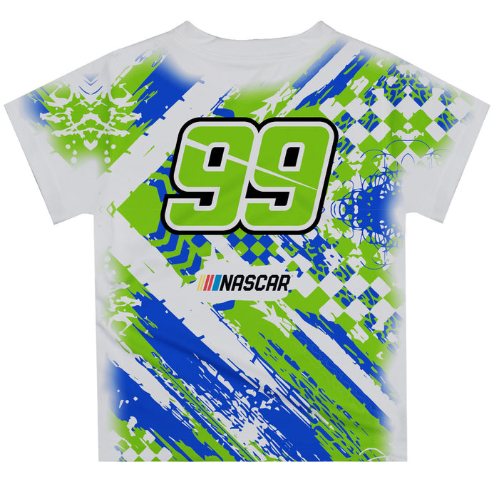 Daniel Suarez Vive La Fete Paint Brush Racing Car T-Shirt- White - Vive La Fête - Online Apparel Store