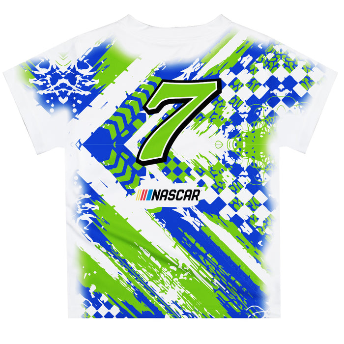 Daniel Suarez Vive La Fete Paint Brush Racing Car T-Shirt- White