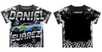 Daniel Suarez NASCAR Black Abstract Kids Tshirt - Black - Vive La Fête - Online Apparel Store