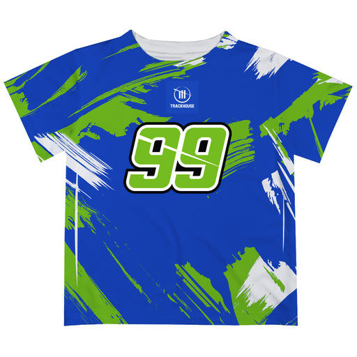 Daniel Suarez  Vive La Fete NASCAR Paint Brush T-Shirt - Royal