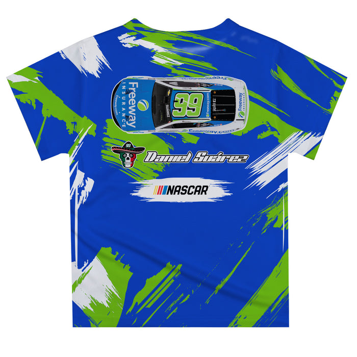 Daniel Suarez  Vive La Fete NASCAR Paint Brush T-Shirt - Royal - Vive La Fête - Online Apparel Store