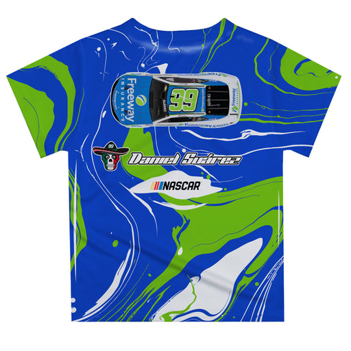 Daniel Suarez Vive La Fete NASCAR Marble T-Shirt - Royal - Vive La Fête - Online Apparel Store