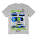Daniel Suarez  NASCAR Car View Cotton T-Shirt - Grey