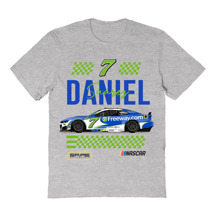 Daniel Suarez  NASCAR NameGrid Classic Cotton T-Shirt - Grey
