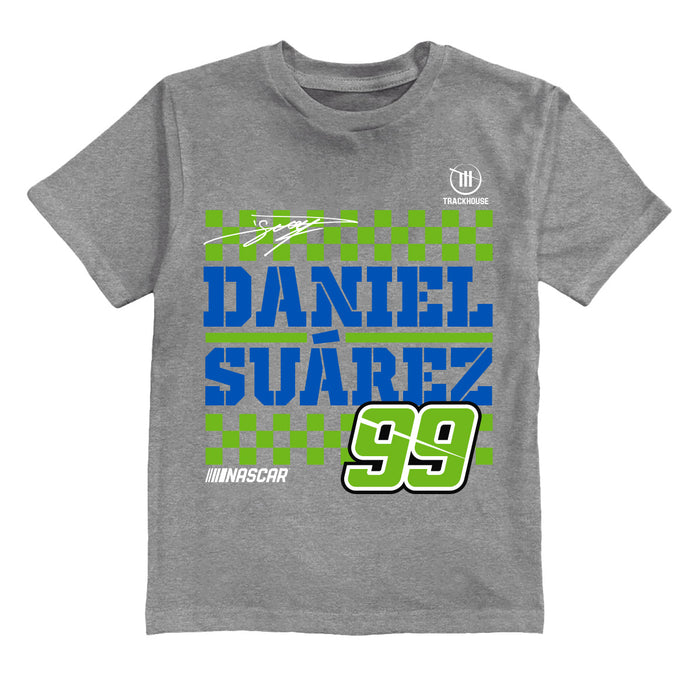 Daniel Suarez  NASCAR Grid Car Cotton T-Shirt - Grey