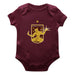 Detroit City FC Cotton Short Sleeve Bodysuit Maroon Impressions Artwork