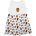 Detroit City FC Repeat Print Impressions Maroon Sleeveless Tank Dress