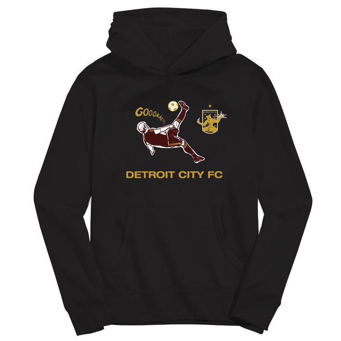 Detroit City FC Youth Black Pullover Cotton Hoodie