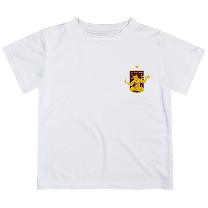 Detroit City FC Impressions Artwork Boys White Short Sleeve Tee