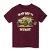 Detroit City FC On My Way Monster Truck Maroon Cotton Short Sleeve Tee