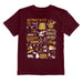 Detroit City FC Impressions Artwork Maroon Youth Cotton T-Shirt