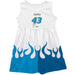 Erik Jones Vive La Fete NASCAR Car - Flames Tank Dress White
