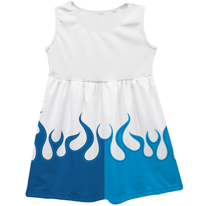 Erik Jones Vive La Fete NASCAR Car - Flames Tank Dress White