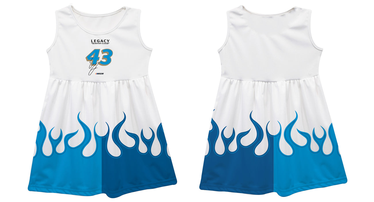 Erik Jones Vive La Fete NASCAR Car - Flames Tank Dress White