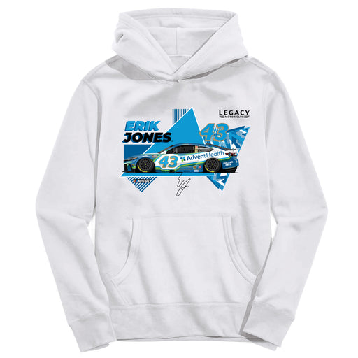 Erik Jones Vive La Fete NASCAR Pullover Cotton Hoodie White