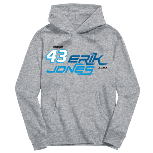 Erik Jones Vive La Fete NASCAR Pullover Cotton Hoodie Grey