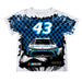 Erik Jones Vive La Fete NASCAR Checkered Racing Car T-Shirt Blue