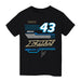 Erik Jones Vive La Fete NASCAR Geometric Classic Front Cotton T-Shirt Black
