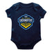 El Paso Locomotive Cotton Short Sleeve Bodysuit With Logo Navy