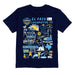 El Paso Locomotive Impressions Artwork Navy Youth Cotton T-Shirt