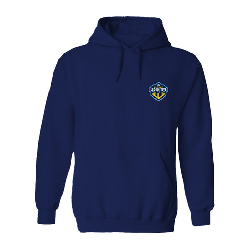 El Paso Locomotive Cotton Crewneck Pullover Sweatshirt Navy Womens