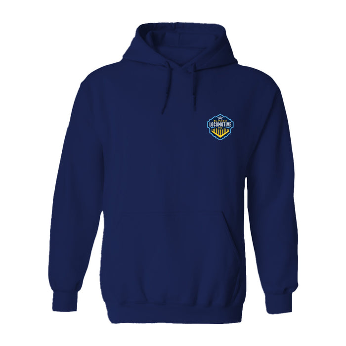 El Paso Locomotive Cotton Crewneck Pullover Sweatshirt Navy Womens