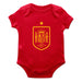 Spain National Team Cotton Short Sleeve Bodysuit Red
