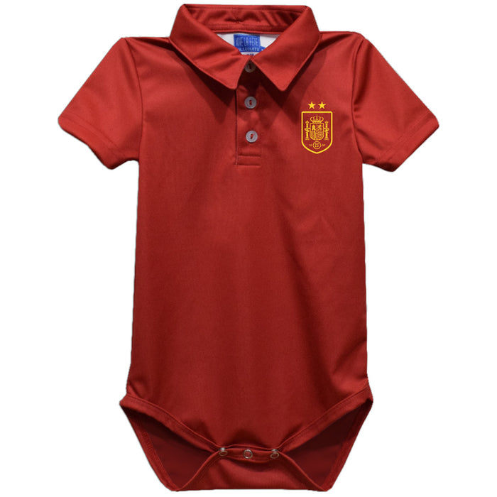 Spain National Team Vive La Fete Solid Polo Bodysuit