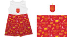 Spain National Team Repeat Print Impressions Sleeveless Tank Dress - Vive La Fête - Online Apparel Store