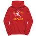 Spain National Team Youth Red Pullover Cotton Hoodie