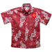 Spain National Team Vive La Fete Hawaiian Print Button-Down Shirt - Red