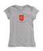 Spain National Team Girl´s Fitted Cotton T-shirt Grey