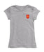 Spain National Team Girl´s Fitted Cotton T-shirt Grey