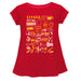 Spain National Team Impressions Artwork Red Youth Cotton Top