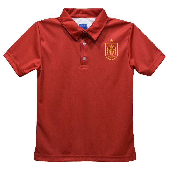 Spain National Team Vive La Fete Solid Polo - Red
