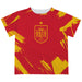 Spain National Team Paint Brush Boys Game Day Red Short Sleeve Tee