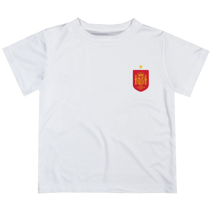 Spain National Team Boys Game Day White Short Sleeve Tee