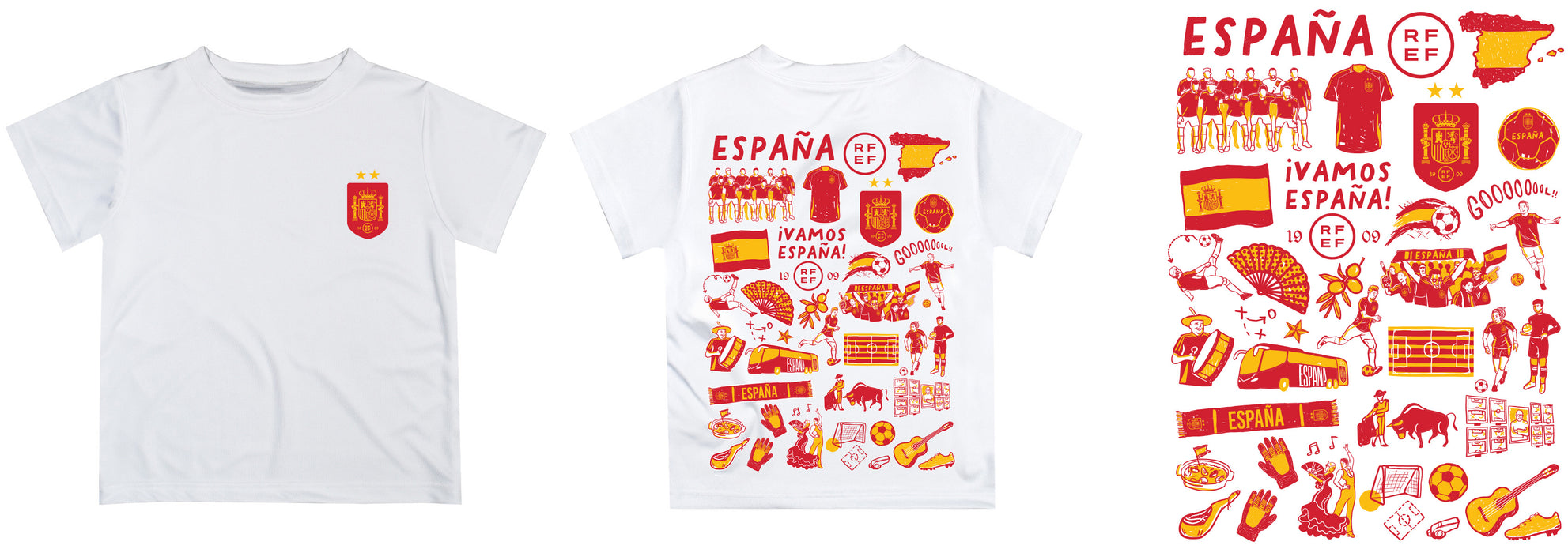 Spain National Team Boys Game Day Short Sleeve Tee