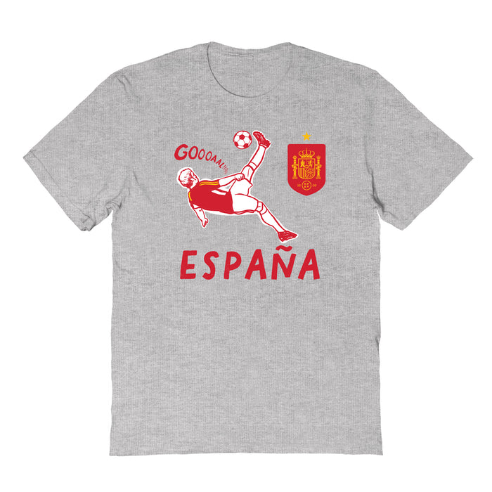 Spain National Team Impressions Artwork Grey Youth Cotton T-Shirt