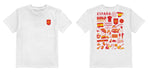 Spain National Team Impressions Artwork White Youth Cotton T-Shirt - Vive La Fête - Online Apparel Store