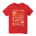 Spain National Team Impressions Artwork Red Youth Cotton T-Shirt