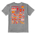 Spain National Team Impressions Artwork Grey Youth Cotton T-Shirt - Vive La Fête - Online Apparel Store