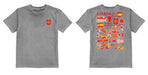 Spain National Team Impressions Artwork Grey Youth Cotton T-Shirt - Vive La Fête - Online Apparel Store