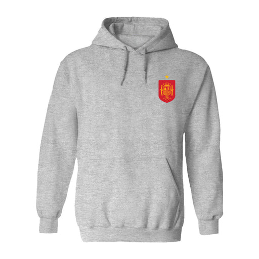 Spain National Team Womens Grey Cotton Crewneck Pullover Sweatshirt