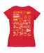 Spain National Team Women's V-neck Fitted Red Cotton T-Shirt - Vive La Fête - Online Apparel Store