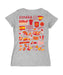 Spain National Team Women's V-neck Fitted Grey Cotton T-Shirt - Vive La Fête - Online Apparel Store