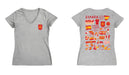 Spain National Team Women's V-neck Fitted Grey Cotton T-Shirt - Vive La Fête - Online Apparel Store