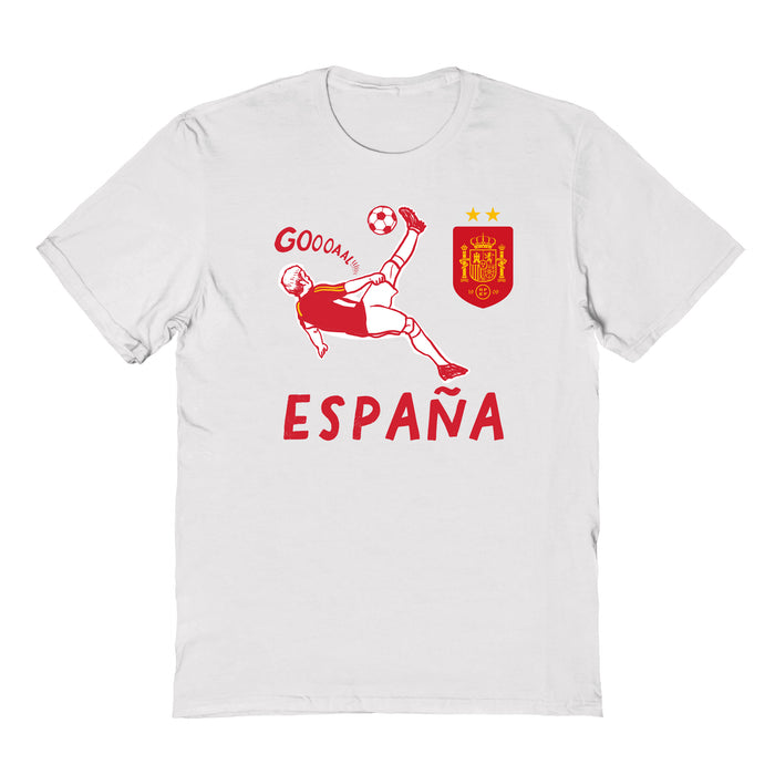Spain National Team Womens White Cotton Tshirt