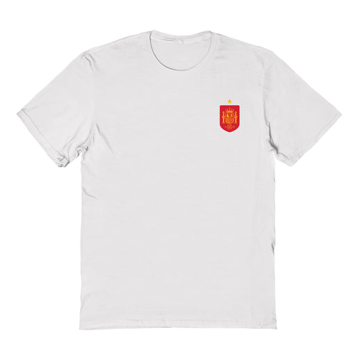 Spain National Team Womens White Cotton Tshirt
