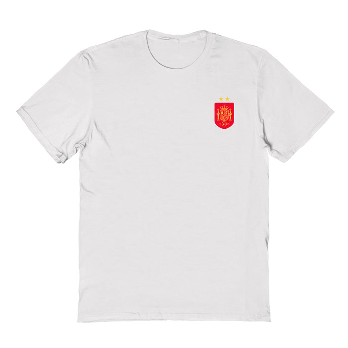 Spain National Team Womens White Cotton Tshirt